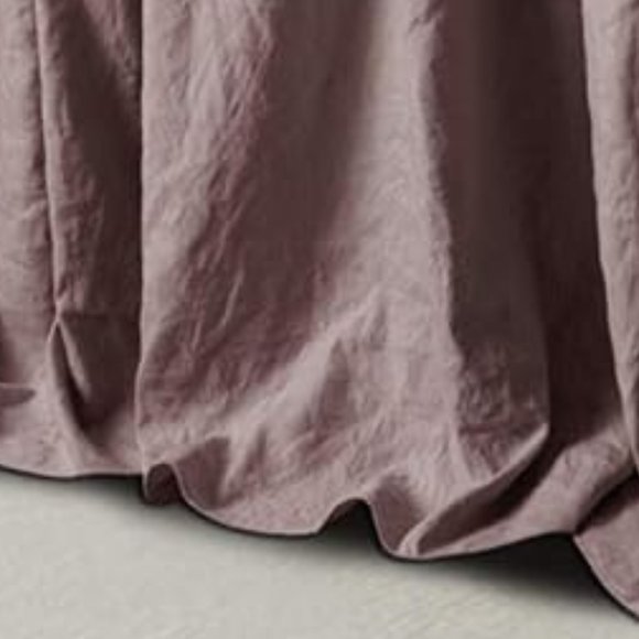 Mauve Queen Size Bed Bedspread Shams Set Soft Neutral Lavender Pink Cottage Chic - Picture 8 of 10